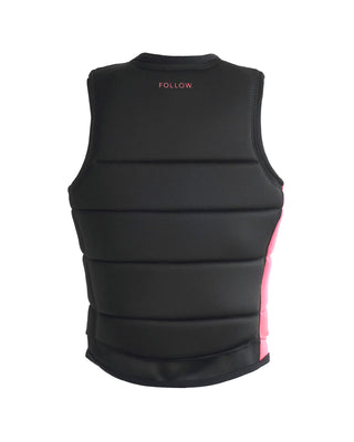 Follow mellény CORP Ladies fekete és rózsaszín, vízi sportokhoz