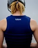 Follow női mellény PRIMARY fekete, vízi sportokhoz